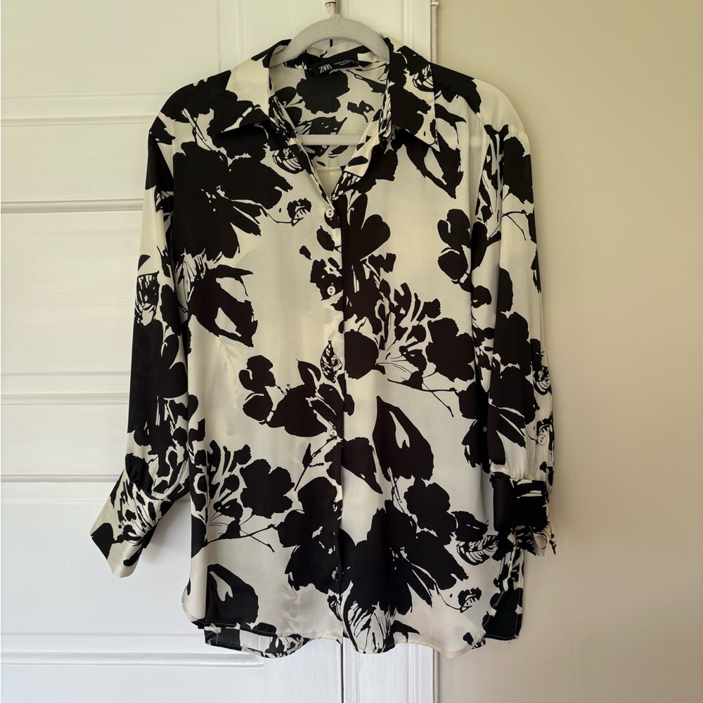 Zara button up blouse